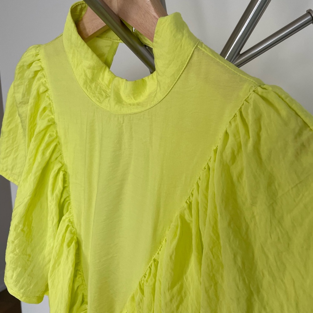Neon Ruffle Back Cut-Out Maxi Dress - Picture 8 of 9